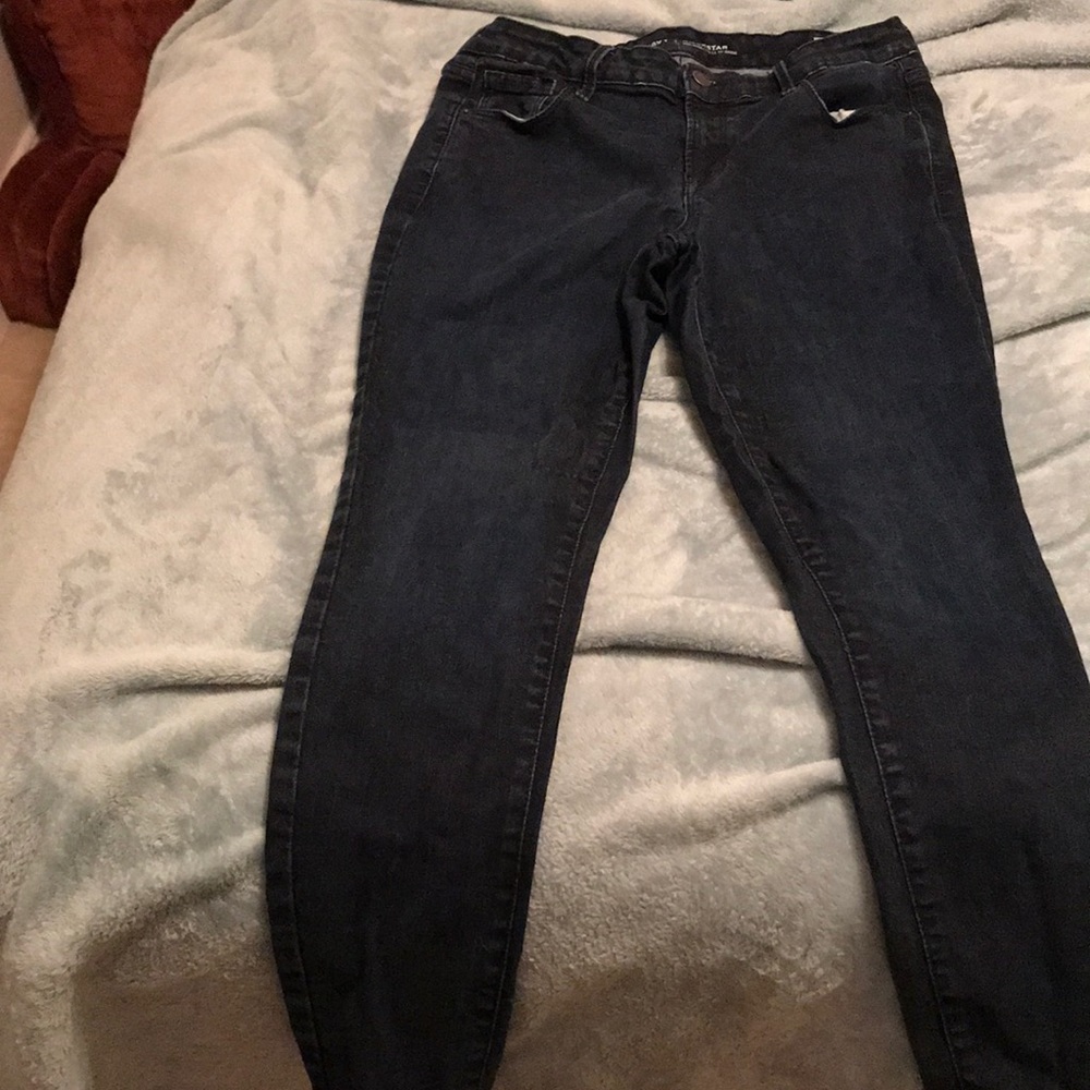 No flare rockstar, dark blue, old navy jeans